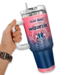 customized washington wizards gradient dots blue curved tumbler best selling 1.webp