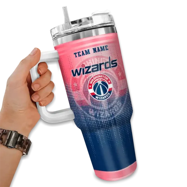 customized washington wizards gradient dots blue curved tumbler fashion forward 1.webp