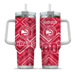 personalized atlanta hawks bold diamonds red curved tumbler best selling 1.webp