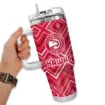 personalized atlanta hawks bold diamonds red curved tumbler best selling 1.webp