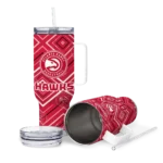 personalized atlanta hawks bold diamonds red curved tumbler best selling 1.webp