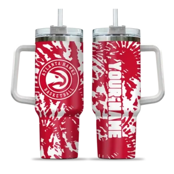 personalized atlanta hawks burst swirl red curved tumbler best selling 1.webp