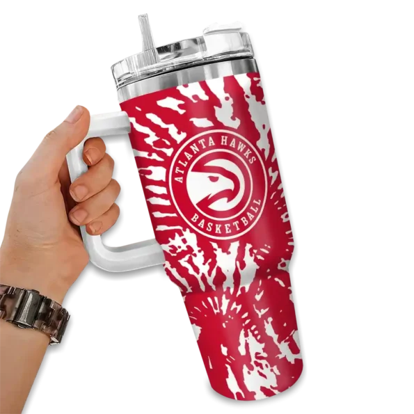 personalized atlanta hawks burst swirl red curved tumbler fashion forward 1.webp