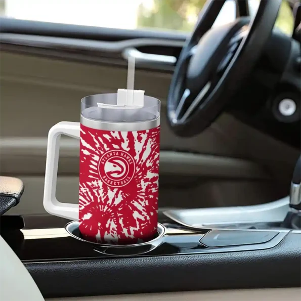 personalized atlanta hawks burst swirl red curved tumbler trendy 1.webp