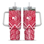 personalized atlanta hawks chevron angle red curved tumbler best selling 1.webp