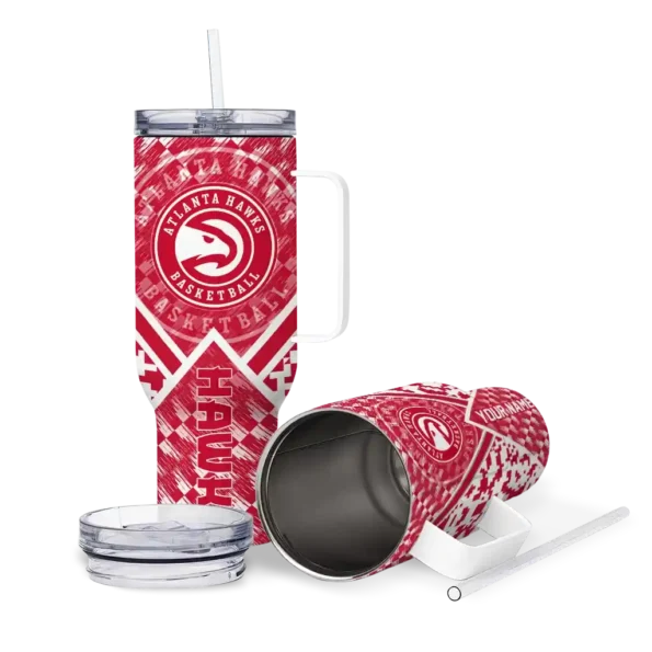 personalized atlanta hawks chevron angle red curved tumbler high quality 1.webp