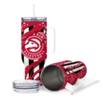 personalized atlanta hawks claw cut red black curved tumbler best selling 1.webp