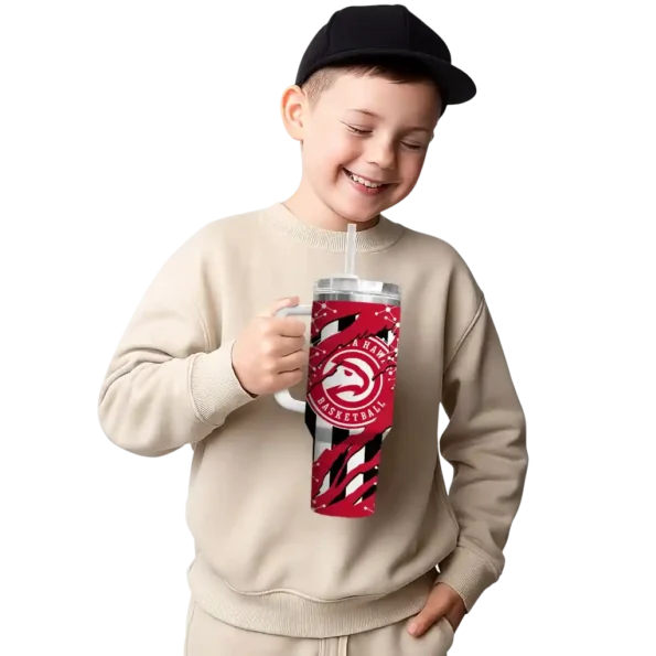 personalized atlanta hawks claw cut red black curved tumbler latest model 1.webp