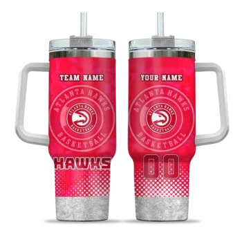 personalized atlanta hawks geometric prism red curved tumbler best selling 1.webp