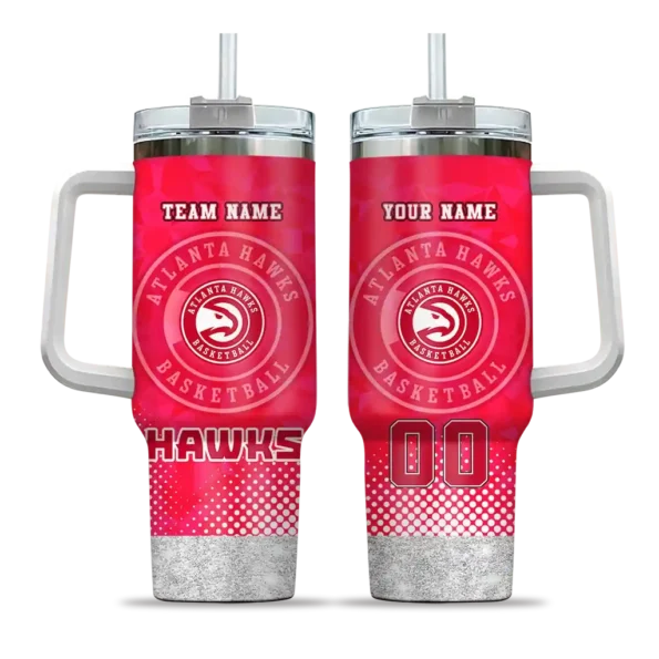 personalized atlanta hawks geometric prism red curved tumbler best selling 1.webp