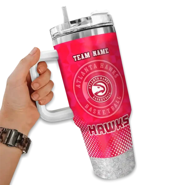 personalized atlanta hawks geometric prism red curved tumbler fashion forward 1.webp