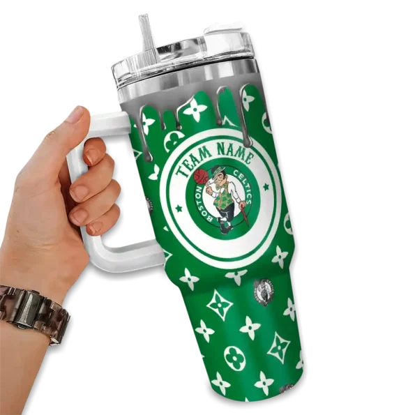 personalized boston celtics bullseye drips green curved tumbler fashion forward 1.webp