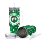 personalized boston celtics bullseye drips green curved tumbler best selling 1.webp