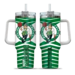 personalized boston celtics chevron layers green curved tumbler best selling 1.webp