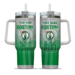 personalized boston celtics gradient dots green curved tumbler best selling 1.webp