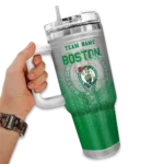 personalized boston celtics gradient dots green curved tumbler best selling 1.webp