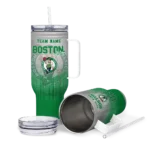 personalized boston celtics gradient dots green curved tumbler best selling 1.webp