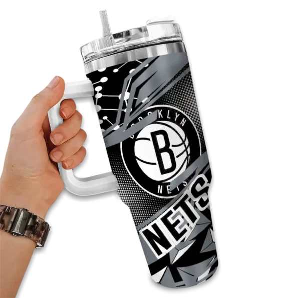 personalized brooklyn nets abstract paths black curved tumbler fashion forward 1.webp