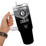 personalized brooklyn nets arrow armor black curved tumbler best selling 1.webp