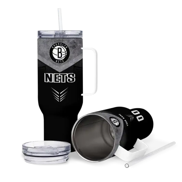 personalized brooklyn nets arrow armor black curved tumbler high quality 1.webp