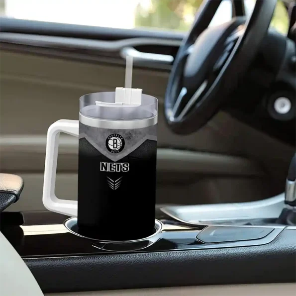 personalized brooklyn nets arrow armor black curved tumbler trendy 1.webp