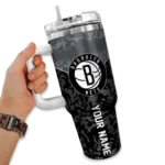 personalized brooklyn nets chevron stripe black curved tumbler best selling 1.webp