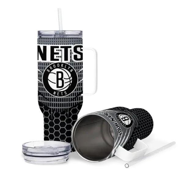 personalized brooklyn nets hex texture black curved tumbler high quality 1.webp