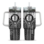 personalized brooklyn nets leopard zipper black curved tumbler best selling 1.webp