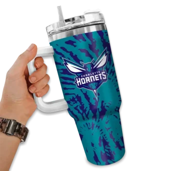 personalized charlotte hornets burst swirl teal curved tumbler fashion forward 1.webp