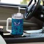 personalized charlotte hornets burst swirl teal curved tumbler best selling 1.webp