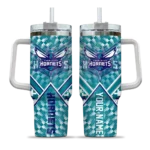 personalized charlotte hornets chevron angle teal curved tumbler best selling 1.webp