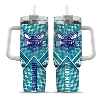 personalized charlotte hornets chevron angle teal curved tumbler best selling 1.webp