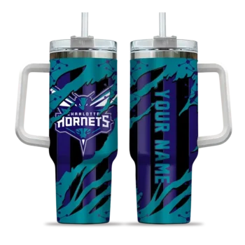 personalized charlotte hornets claw cut teal black curved tumbler best selling 1.webp
