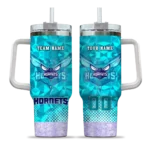 personalized charlotte hornets geometric prism teal curved tumbler best selling 1.webp
