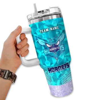 personalized charlotte hornets geometric prism teal curved tumbler fashion forward 1.webp