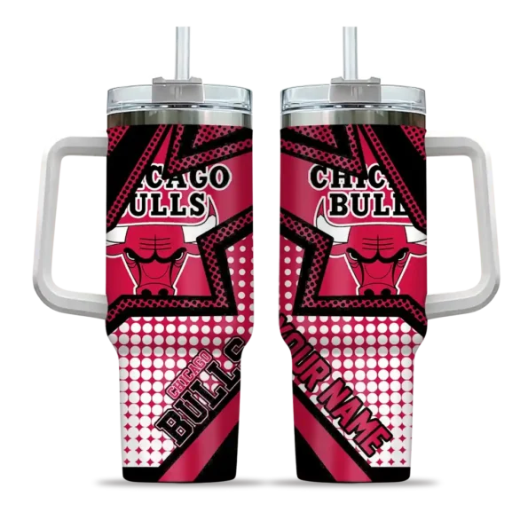 personalized chicago bulls arrow burst red curved tumbler best selling 1.webp