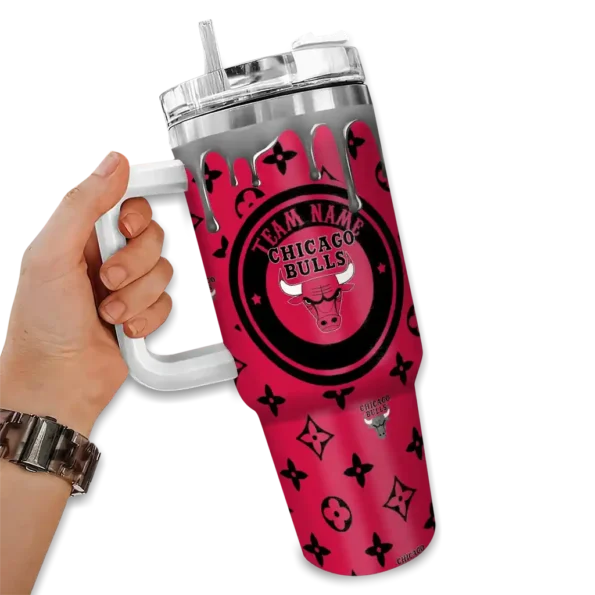 personalized chicago bulls bullseye drips red curved tumbler fashion forward 1.webp