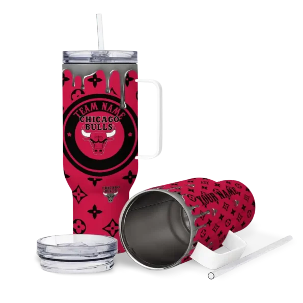personalized chicago bulls bullseye drips red curved tumbler high quality 1.webp