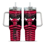 personalized chicago bulls chevron layers red curved tumbler best selling 1.webp