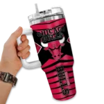 personalized chicago bulls chevron layers red curved tumbler best selling 1.webp