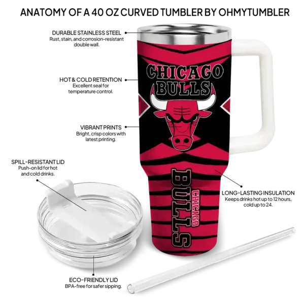 personalized chicago bulls chevron layers red curved tumbler new arrival 1.webp