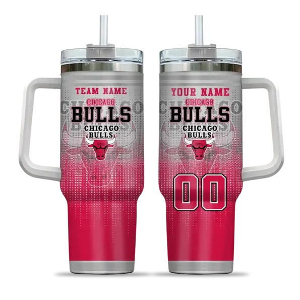 personalized chicago bulls gradient dots red curved tumbler best selling 1.webp