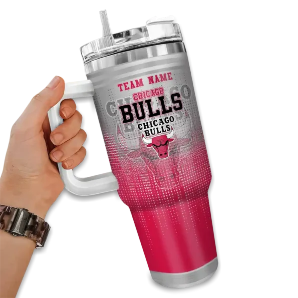 personalized chicago bulls gradient dots red curved tumbler fashion forward 1.webp