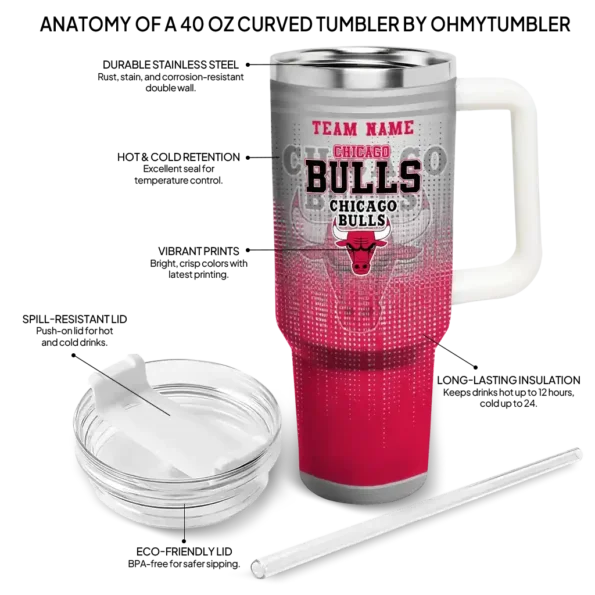 personalized chicago bulls gradient dots red curved tumbler new arrival 1.webp