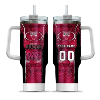 personalized chicago bulls hexagon armor red curved tumbler best selling 1.webp