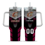 personalized cleveland cavaliers arrow armor wine black curved tumbler best selling 1.webp