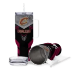 personalized cleveland cavaliers arrow armor wine black curved tumbler best selling 1.webp