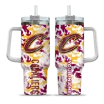 personalized cleveland cavaliers camo mashup wine white curved tumbler best selling 1.webp