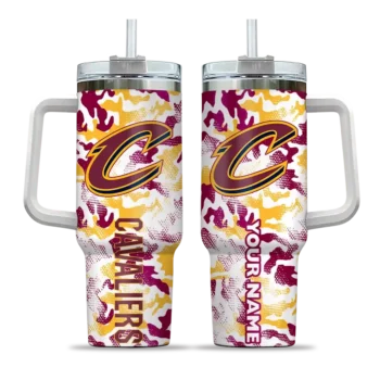 personalized cleveland cavaliers camo mashup wine white curved tumbler best selling 1.webp