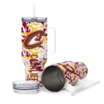 personalized cleveland cavaliers camo mashup wine white curved tumbler best selling 1.webp